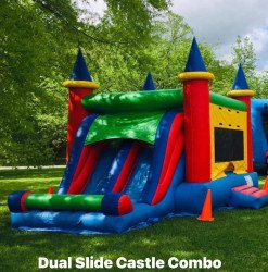 FB IMG 1677430908442 1682987327 Castle bounce house with dual slide