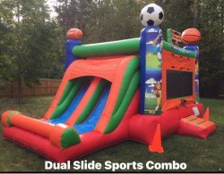 FB IMG 1677430918392 1681095267 Sports bounce house dual slide